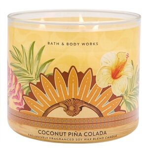 BATH & BODY WORKS COCONUT PINA COLADA 3 WICK CANDLE